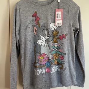 “Tom and Jerry” Christmas tee” new with tags!!